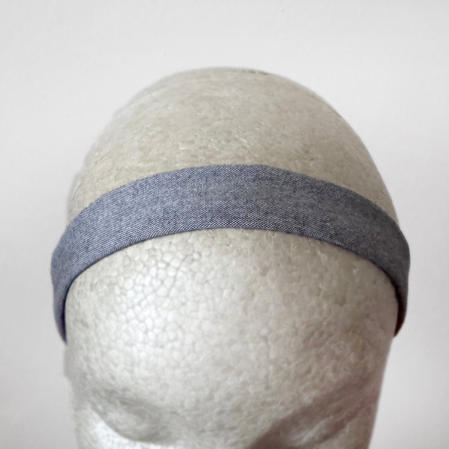 Narrow cotton headband: solid color