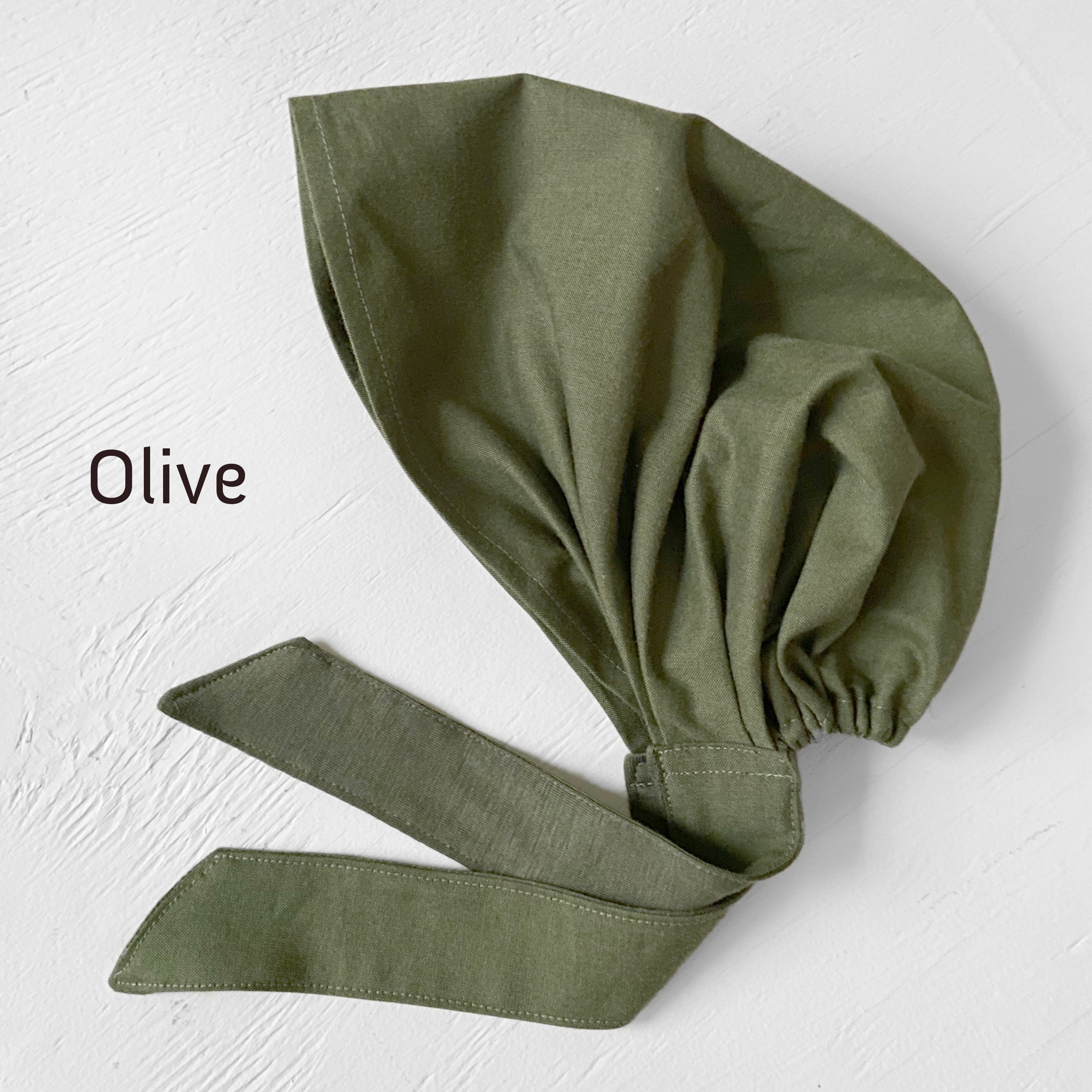 Head Covering Scarf / Black, Gray, Forest Green, Olive and Navy