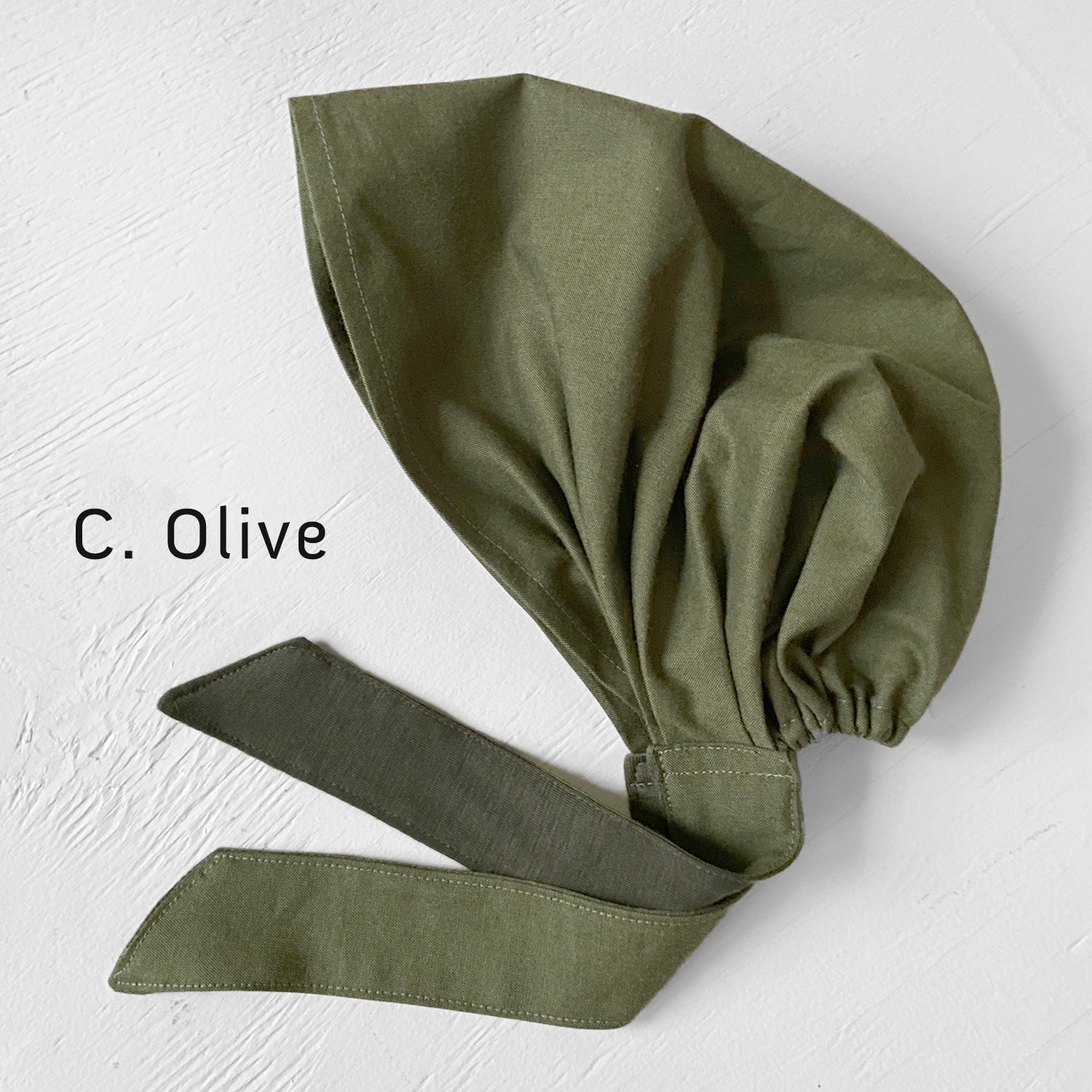 Head Covering Scarf / Chef hat, surgical hat, full cover scarf