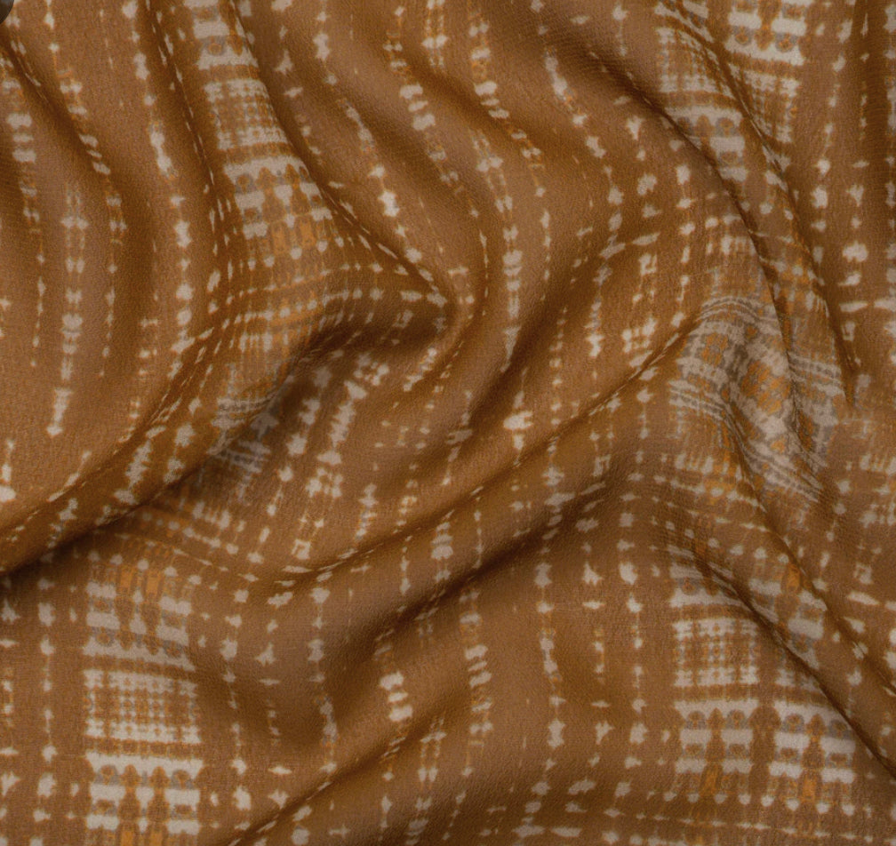 Head Scarf Blue Dye on sand Viscose Chiffon