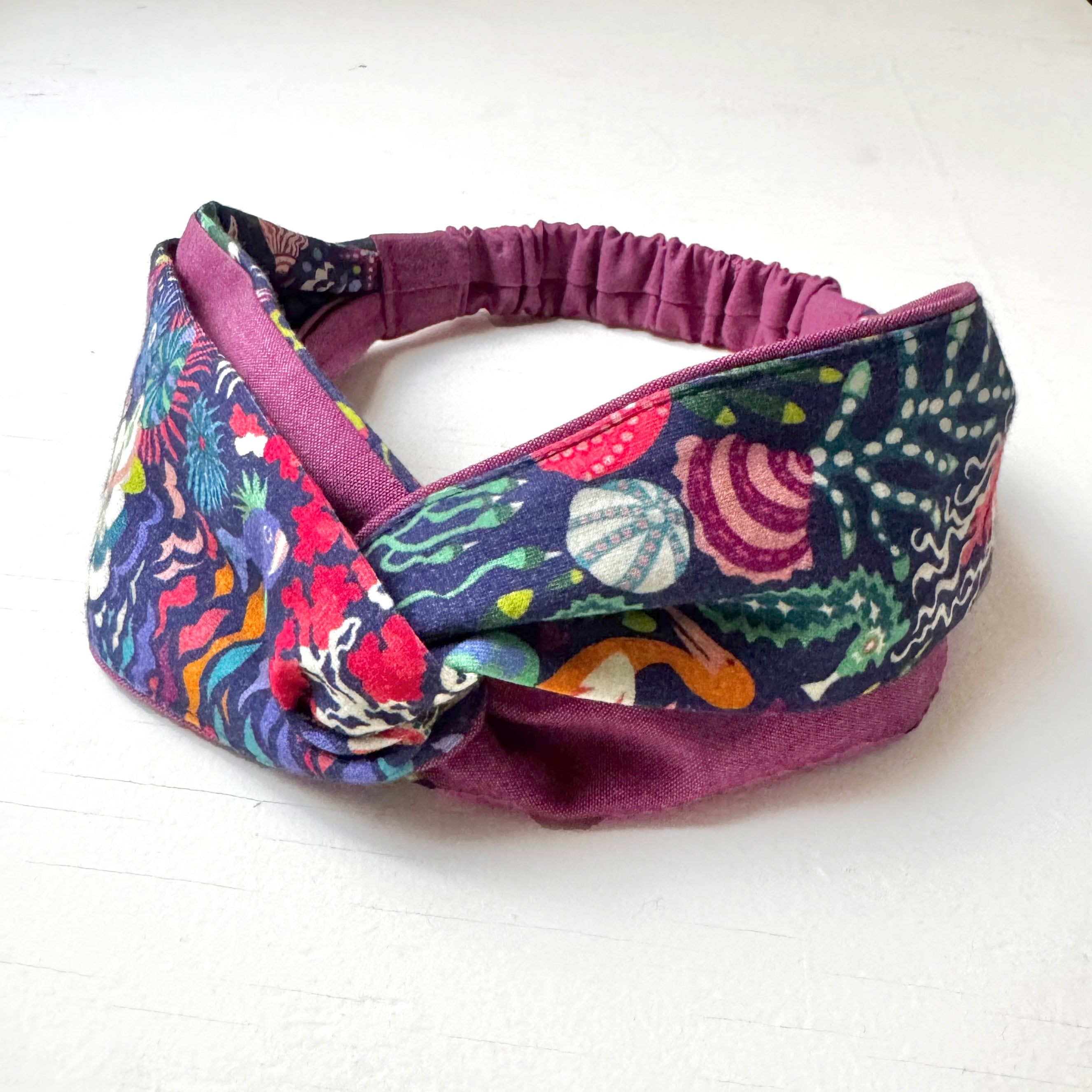 Headband Twist , Colorful Pink, Blue, Green, Gray