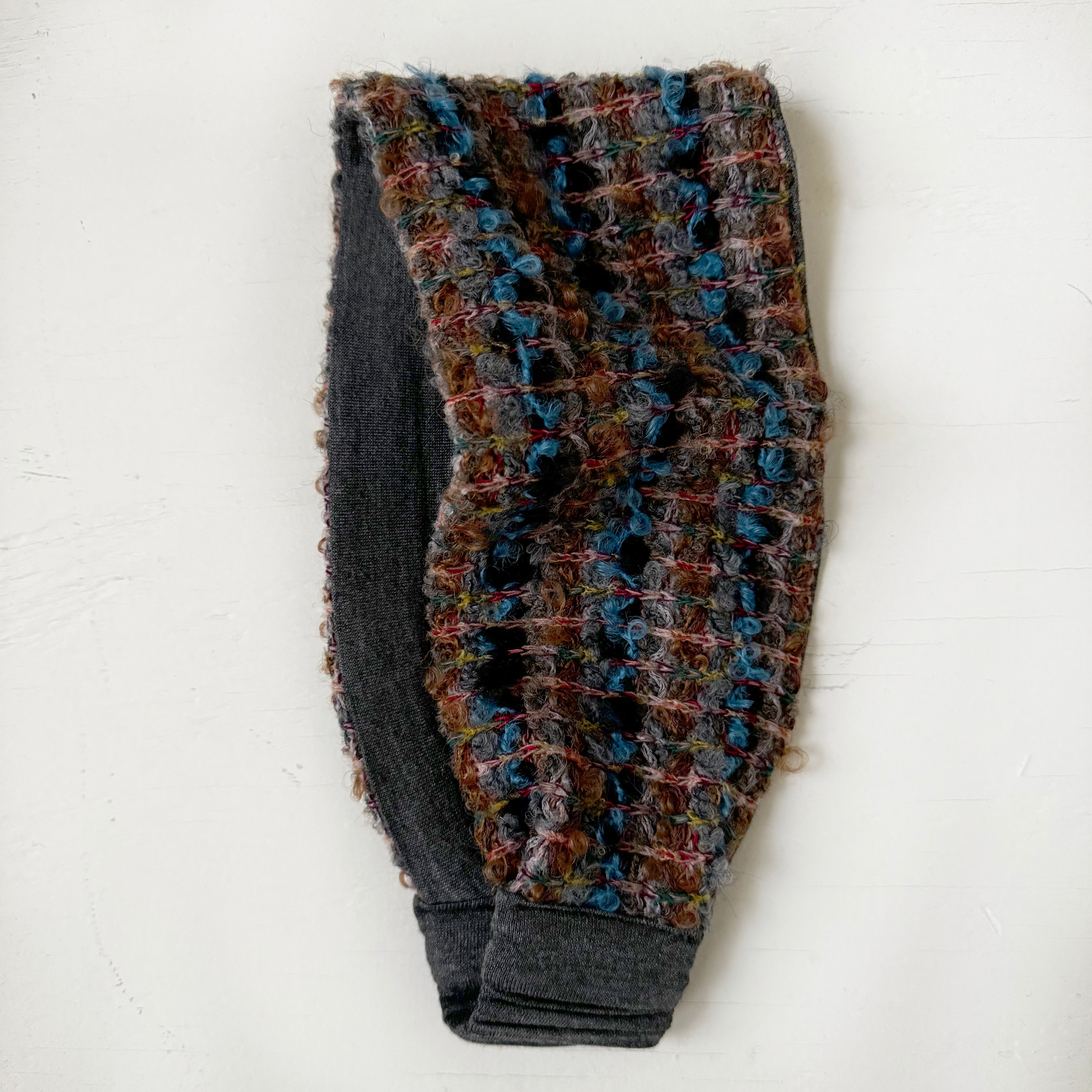 Winter Wide Headband Ear warmer Gray, Navy, sequins