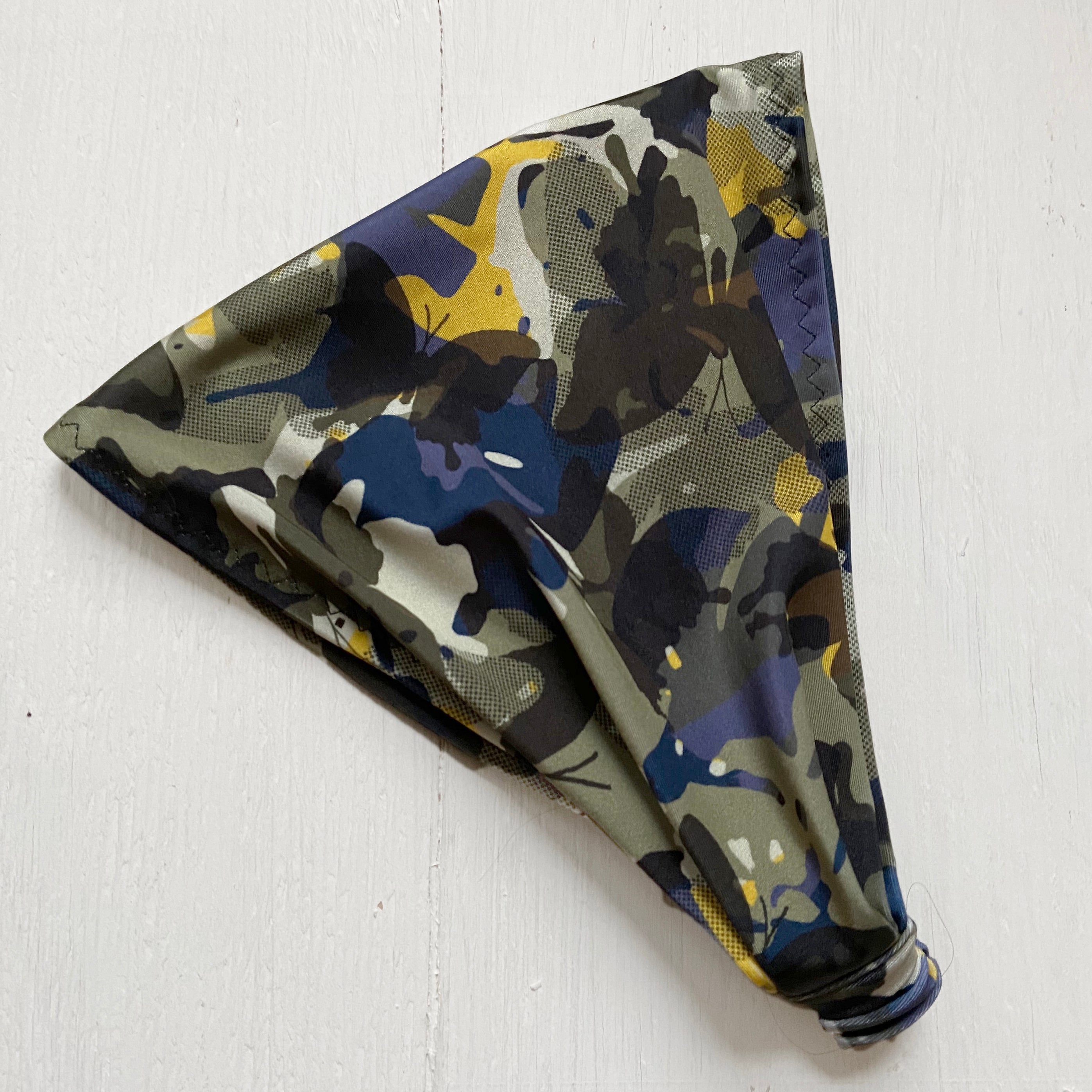 Yoga headband - Stretchy Jersey - Camouflage Butterfly