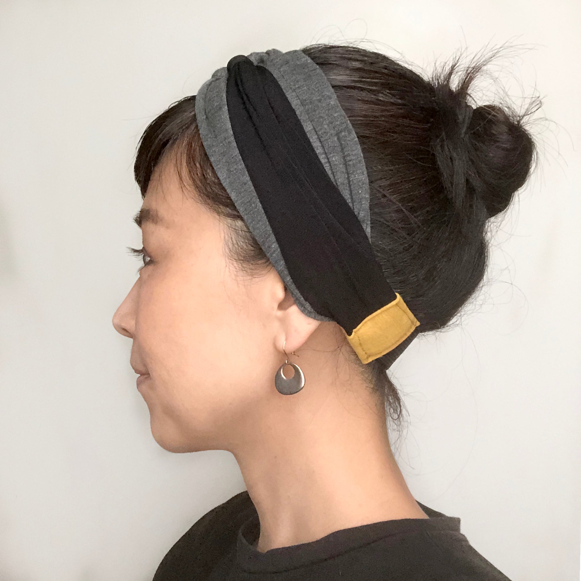 Knot headband Gray and color