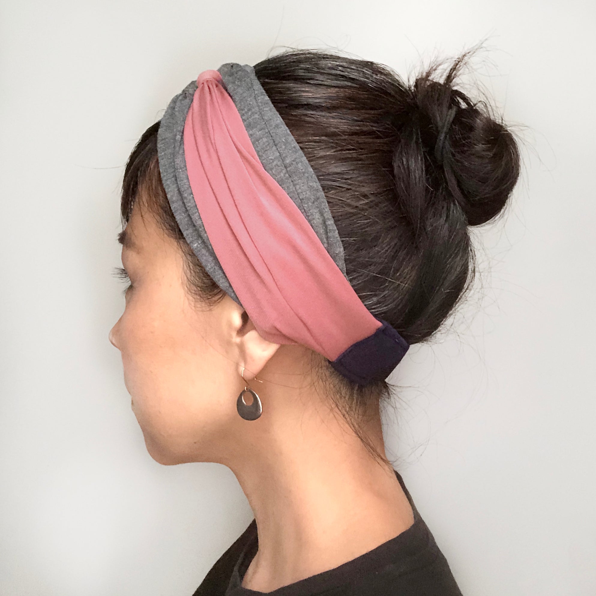 Knot headband Gray and color
