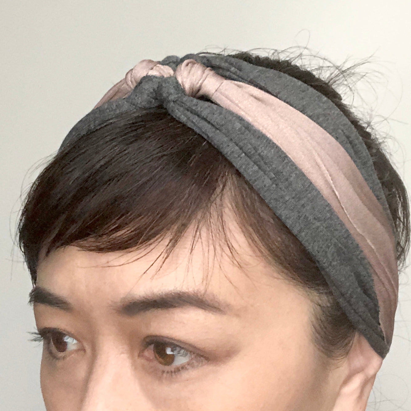 Knot headband Gray and color