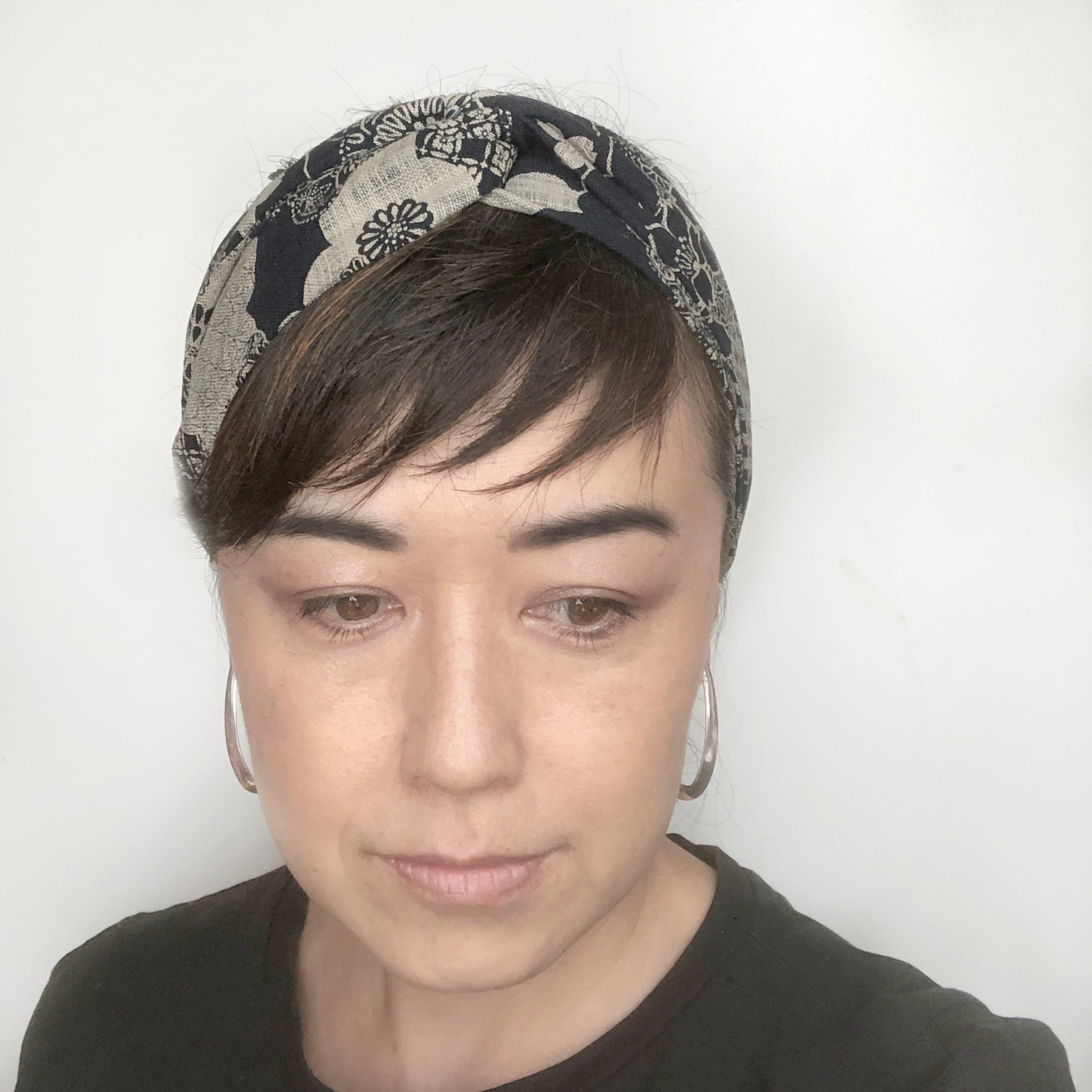 Headband Twist , Japanese Flower