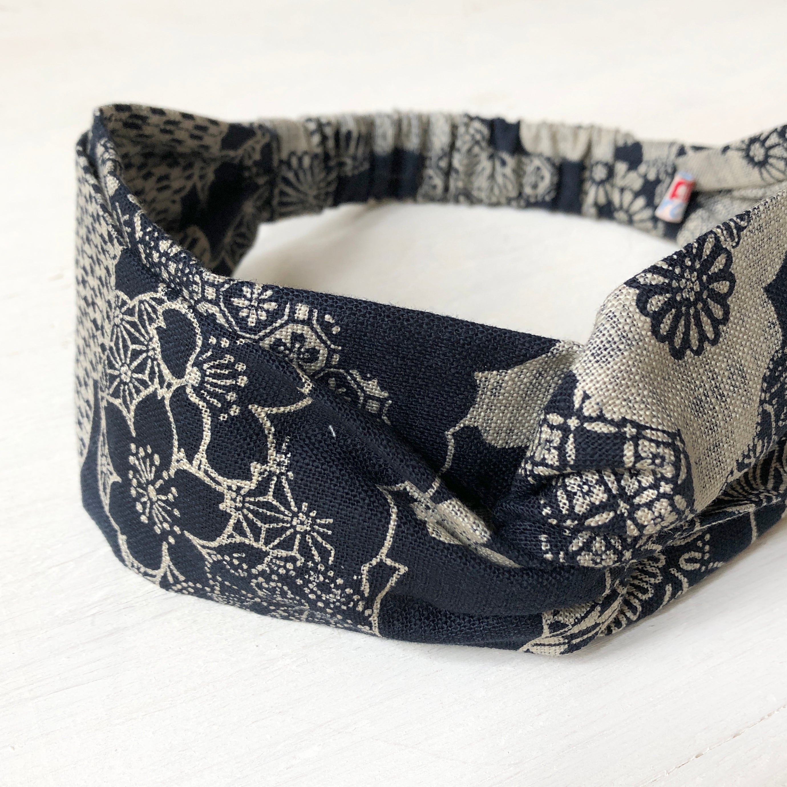 Headband Twist , Japanese Flower