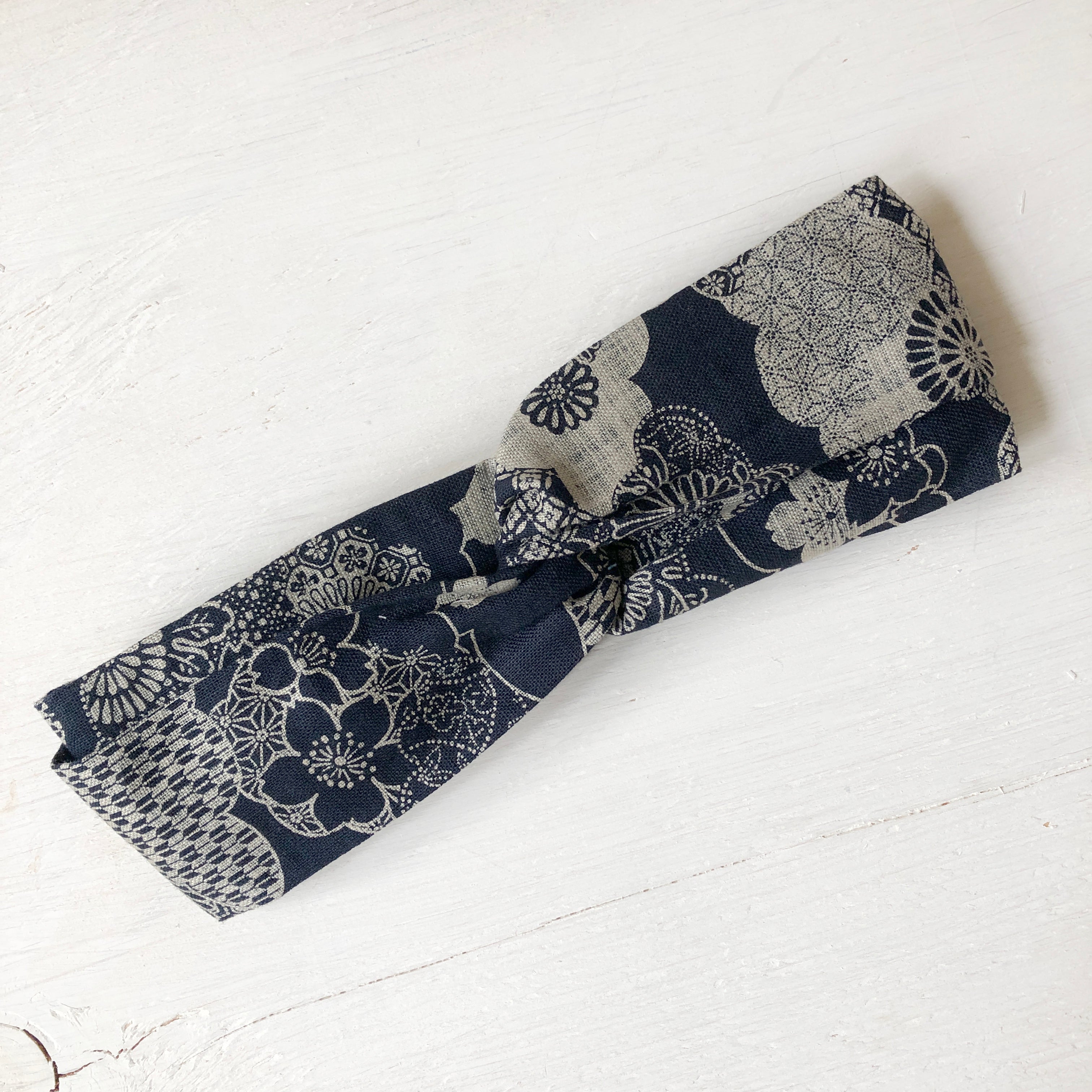 Headband Twist , Japanese Flower