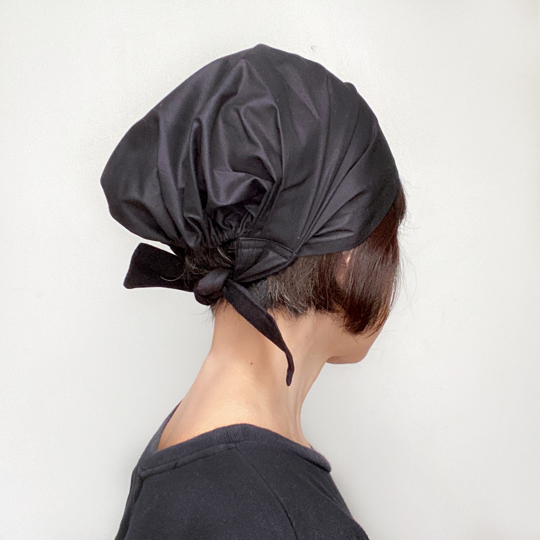 Head Covering Scarf / Black, Gray, Forest Green, Olive and Navy