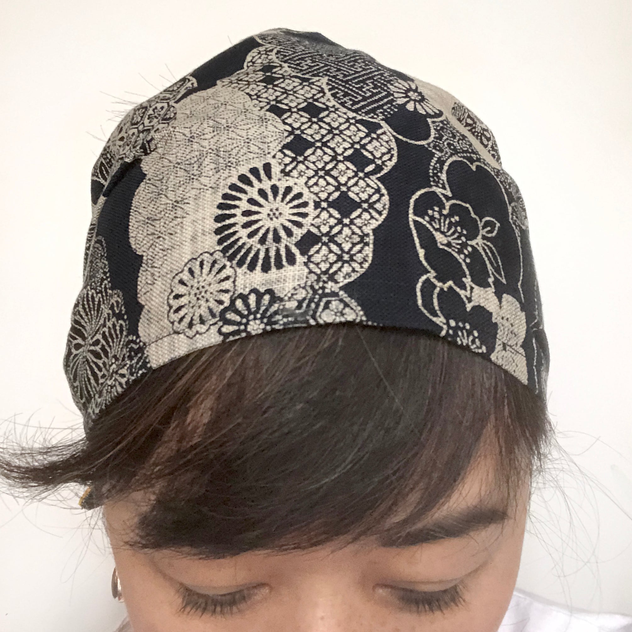 Head scarf Japanese Floral