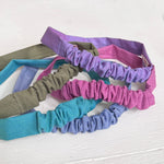 Narrow cotton headband: solid color
