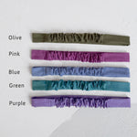 Narrow cotton headband: solid color