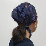 Head Covering Scarf Purple Navy