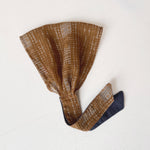 Head Scarf Blue Dye on sand Viscose Chiffon