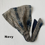 Head Scarf Blue Dye on sand Viscose Chiffon