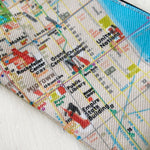 NYC Map Pouch, Central park, Upper west, Upper east