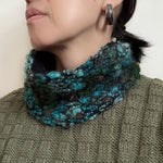 Wool Headband, Ear warmer Blue