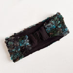 Wool Headband, Ear warmer Blue