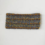 Wool Headband Ear warmer Yellow Gray multi color