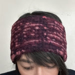 Wool Headband Ear warmer Granate