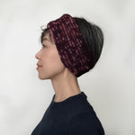 Wool Headband Ear warmer Granate