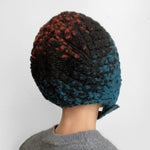 Wool hat Emma Blue, Black and Orange