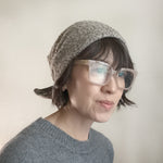 Wool Hat Tie two tone gray