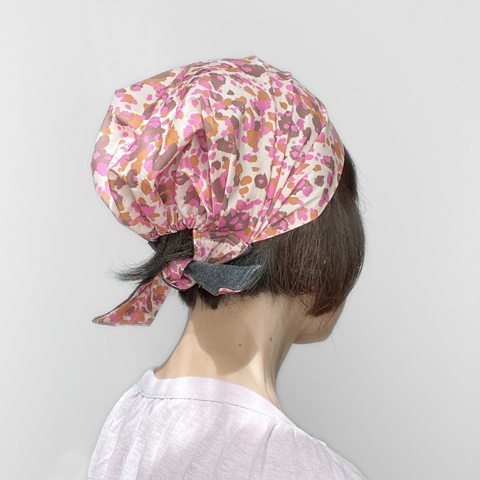 Head Covering Scarf Pink Camouflage