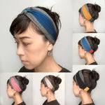Knot headband  Gray and color